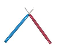 BESTYASH Watch Needle Lever and Hands Removal Tool Set, Metal Lifting Lever with Red and Blue Handles for DIY Home Watch Repair and Professional Watchmaking