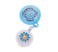 BESTYASH Watch Versatile in Nurses Hanging Carry to Nurse for Suitable Pocket Blue Fob with Alloy Glass Material, Convenient Women Doctors Healthcare