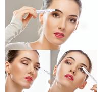 BESTYASH Waterproof Eyebrow Pencil 2pcs Set with Microblading Four-head Tip Chestnut Brown for Precise Makeup and Brow Definition