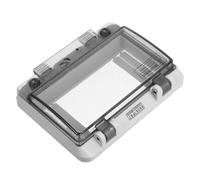 BESTYASH Way Circuit Breaker Cover with Transparent Window Dustproof Junction Box Panel for Electrical Protection Outdoor Breaker for Moisture and Impact Resistance