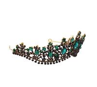 BESTYASH Wedding Rhinestone Tiara Crown for Bride Lightweight Black Tarnish Resistant Bridal Hair Accessory with Crystals Durable Elegant Jewelry for Wedding and Special Occasions