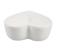 BESTYASH White Heart-Shaped Porcelain Candy Bowl Small Ceramic Serving Dish for Valentine’s Day Romantic Dinner Appetizers Sauce and Seasoning Plates