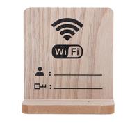 BESTYASH Wifi Password Sign with Elegant Refined Design Convenient Display Board Wooden for Guest Room and Shops for Hotel, Business, and Table Use