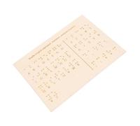 BESTYASH Wood Braille Board for Blind People Lightweight Portable Teaching Tool for Braille Education Easy to Clean Surface Compact and Assistance