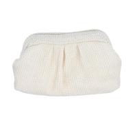 BESTYASH Woven Dumpling Clutch Bag for Women Summer Straw Handbag with Spacious Interior Chic Cloud Inspired Design for Beach Vacation Daily Use Versatile Cosmetic Pouch