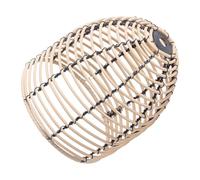 BESTYASH Woven Imitation Rattan Pendant Lamp Shade Rustic Hanging Light Cover for Bedroom Living Office Cafe Restaurant with Soft Light Diffusion and Eye Protection