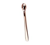 BESTYASH Zinc Alloy Eye Cream Spoon Rose Golden Eye Massage Tool for Fatigue Relief Portable Small Beauty Applicator to Promote Circulation Makeup Spoon