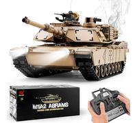 BESTYMXY RC Tanks US M1A2 Abrams Army Tank, 1:16 Scale, Realistic Action & Sound Effects, Remote Control, Ages 14+