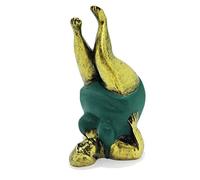 BestySuperStore Fat Lady Decorative Figurine Resin with Supported Shoulder Stand Yoga Pose for Decoration with Dimension W3” x L3” x H5.5” (Supported Shoulderstand Pose)