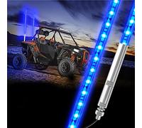 BESTZHEYU 1PC 0.9M Blue LED Whip Light for ATV UTV 3FT LED Whip Light Antenna Whips for RZR Polaris Off-Road Sand Dune Buggy 4x4