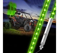BESTZHEYU 2PCS 0.9M Green LED Whip Light for ATV UTV 3FT LED Whip Light Antenna Whips for RZR Polaris Off-Road Sand Dune Buggy 4x4