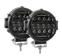 BESTZHEYU 2PCS Round LED Off Road Lights Round LED Work Light 60W Round LED Fog Lights Pod Daytime Running Light Driving Light Wrangler Truck Pickup SUV ATV UTV Spot Flood Beam Off-road Light Bar