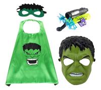 BESTZY Capes Set, Cosplay Costume S-uper Hero Halloween Costume Launcher Wrist Toy Cartoon Mask Launcher Glove Children Fancy Dress Costume Cosplay Props Gift for Kids Birthday Party Christmas