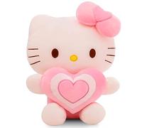BESTZY Hello Kitty Plush Figure Soft Stuffed Doll Cartoon Cuddly Toy 30cm for Home Decoration, Children's Soft Toys and Girls Birthday Gift
