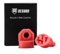 Besudo Contact Protection Pin Cover for Bosch E-Bike Batteries - Set of 2 - Waterproof TPE Material, Red