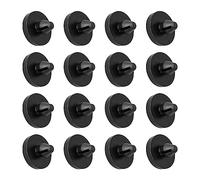 BESULEN 16 Pcs Brake Switch Stopper, Car Brake Pedal Pad, Auto Stop Light Switch Stopper, Automotive Clutch Pedal Pads Replacement 90541-06036, Compatible with Most Vehicles (Black)