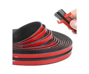 BESULEN 26 Ft Car Windshield Weather Stripping, 14mm+19mm T Shape Adhesive Rubber Seal Strip, Auto Sunroof Sealing Gasket, Front Rear Windshield Trim Stripping Leak Sound Proofing Weatherstrip