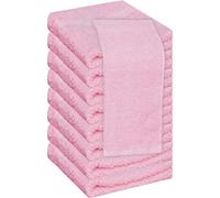 beSunshine 1x to 24x Pack Super Soft 100% Cotton Face Towels Flannels Wash Cloths (Pink, 12)