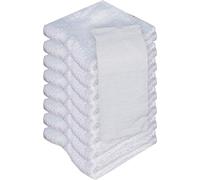 beSunshine 1x to 24x Pack Super Soft 100% Cotton Face Towels Flannels Wash Cloths (White, 12)