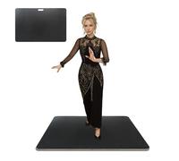 Besutosera Tap Board for Tap Dancing Portable Tap Dance Board - Ideal for Dancers Home & Outdoor, Portable Stage Platform, Versatile Dance Floor Tiles - Pro-Quality Tap Dancing Practice Board (Black)