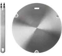 Beswarmy Heat Diffuser Adapter for Gas Stoves - Stainless Steel Induction Simmer Ring 22cm with Removable Handle