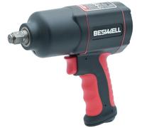 BESWELL® 1/2" High Torque Air Impact Wrench with Up to Real 1180 Foot-Pounds Max Loosen Torque Output-BW-112BN