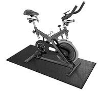 BesWin Treadmill Mat, 152 x 76 x 0.6cm Walking Pad Mat, Exercise Bike Mats for Home Gym Flooring, Cardio, Jump Rope, MMA, Black