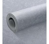 Beswitory Blue Concrete Effect Wallpaper Thick Textured Distressed Concrete Design for Industrial Cement Decor Living Room Hallway Bedroom