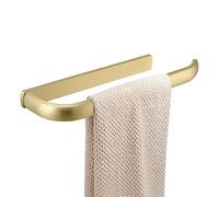 BESy Brass Hand Towel Bar for Bathroom Brushed Gold, Rustproof Wall Mounted Towel Rack Hanger Bathroom Hardware Accessories Towel Holder 12 Inch