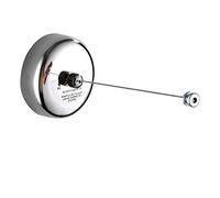 BESy Retractable Washing Line SUS304 Stainless Steel Wash Line Clothes Dryer with Adjustable Stainless Steel Rope String Hotel Style Heavy Duty,9.2 Feets,Polished Chrome Finish, Round Style