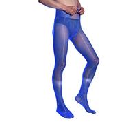 BESYFAY Men's 8D High Elastic Oil Shiny Glossy Stockings Nylon Pantyhose with Sheath Underwear