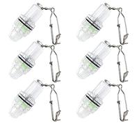 BesYouSel Fishing Lure Light 4.3" LED Underwater Flashing Strobe Lamp 2,100 ft Water-Triggered Design Fish Attracting Lamp for Swordfish Tilefish Halibut Tuna Grouper Green 6 Pack