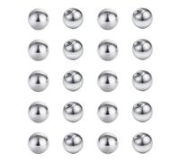 Besyvvin 20pcs Piercing Balls 14G Replacement Screw Balls 5mm Silver for Septum Belly Tongue Industrial Piercing Jewellery