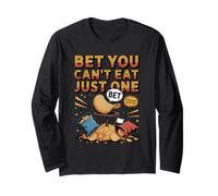 Bet You Can't Eat Just One Chips Fan Funny Chip Long Sleeve T-Shirt