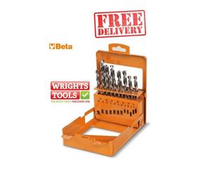 BETA 004120419 - Set of twist drills with cylindrical shanks in case top quality