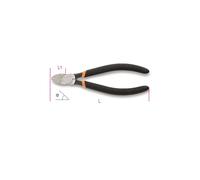 Beta 010800015 1080 D15 160mm X 15deg Diagonal Flush Cutting Nippers Slip-proof