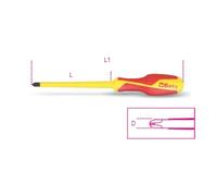 Beta 012720718 6x100mm Screwdrivers For Cross Phillips Screws 1000V VDE