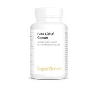Beta 1,3/1,6 Glucan - Immune System Support - Helps Boost Vitality - Supports Normal Cholesterol Levels - Vegan - SuperSmart