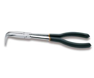 Beta 1009L/C 90° Bent Extra Long Knurled Nose Plier PVC Handles 253mm