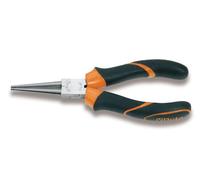 Beta 10100036 Model 1010 BM160 Round Knurled Nose Pliers, Bi-material Handles, 160mm Long
