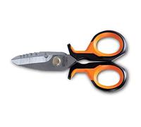 BETA 1128BSX Electrician Scissors with Graduated Router Profiles Stainless Steel with Case