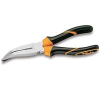 Beta 11640040 Model 1164 Bm200 Bent Flat Knurled Nose Pliers, Bi-Material Handles, 200mm Extra Long