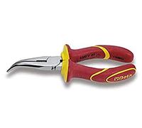 Beta 11680100 Model 1168 MQ200 Bent Needle Nose Pliers, 1000v Vde, 200mm Extra Long