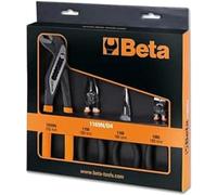 Beta 1169N/D4 Pliers Set of 1 Large Effect Universal Pliers, 1 Long Nose Pliers, 1 Chrome Cutters and 1 Phosphated Closed Hinge Pliers