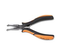 Beta 11720102 Model 1172 Bm/P Flat Bent Long Nose Pliers, Bi-Material Handles, 140mm Smooth