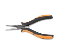 Beta 11780101 Model 1178 BM Half-Round Long Needle Nose Pliers, Bi-material Handles, 140mm Smooth