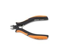 Beta 11830101 Model 1183 BM Diagonal Semi-flush Cutting Nippers, Rounded Tips, Bi-material Handles, 120mm