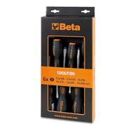 Beta 1243LP/D6 6 Piece Hammer Thru Slotted Screwdriver Set Impact