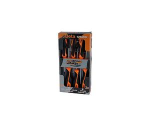 Beta 12630006 Model 1263 /D6 Screwdrivers for Cross Head Phillips and Slotted Head Screws, 6 Pieces