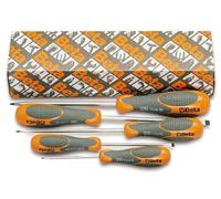 Beta 12900305 Model 1290 /S5 Screwdriver for Slotted Head Screws, Extra Short Series, 5 Pieces